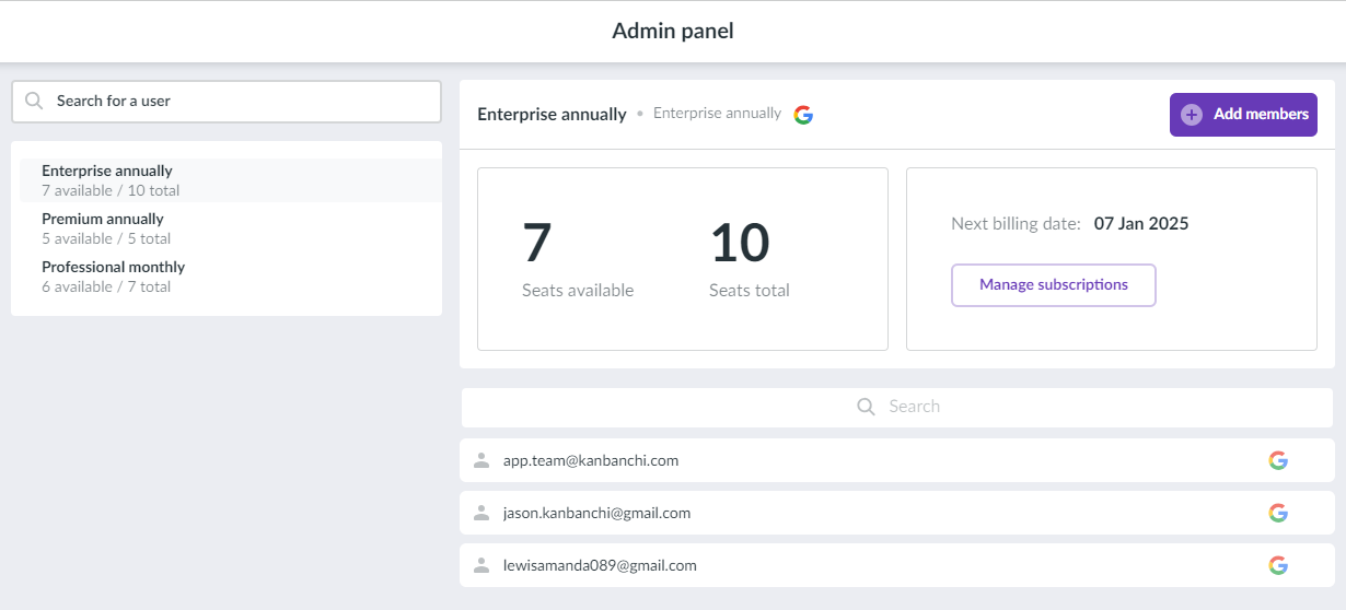 admin-panel-kanbanchi