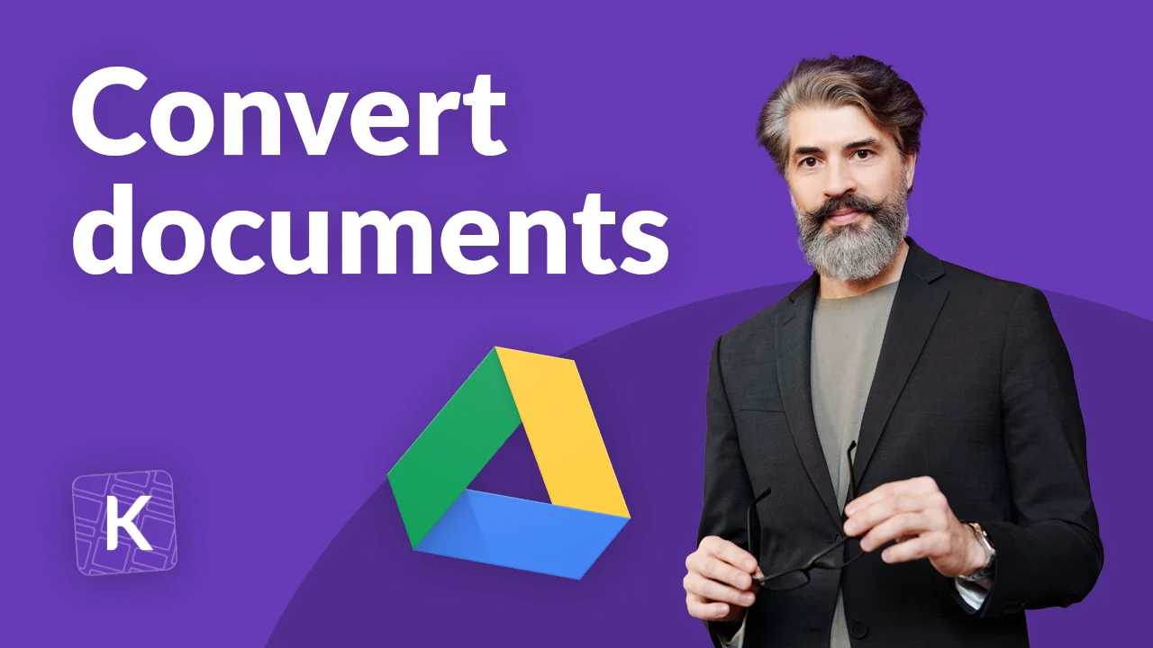 convert google drive format